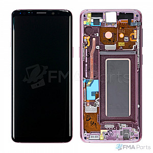 [Full OEM] Samsung Galaxy S9 OLED Touch Screen Digitizer Assembly with Frame - Lilac Purple